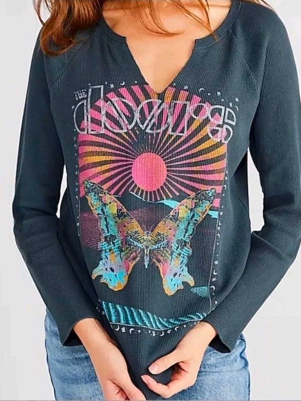 Daydreamer x Free People "The Doors" butterfly graphic